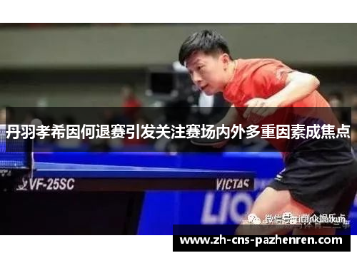 丹羽孝希因何退赛引发关注赛场内外多重因素成焦点 丹羽孝希因何退赛引发关注赛场内外多重因素成焦点